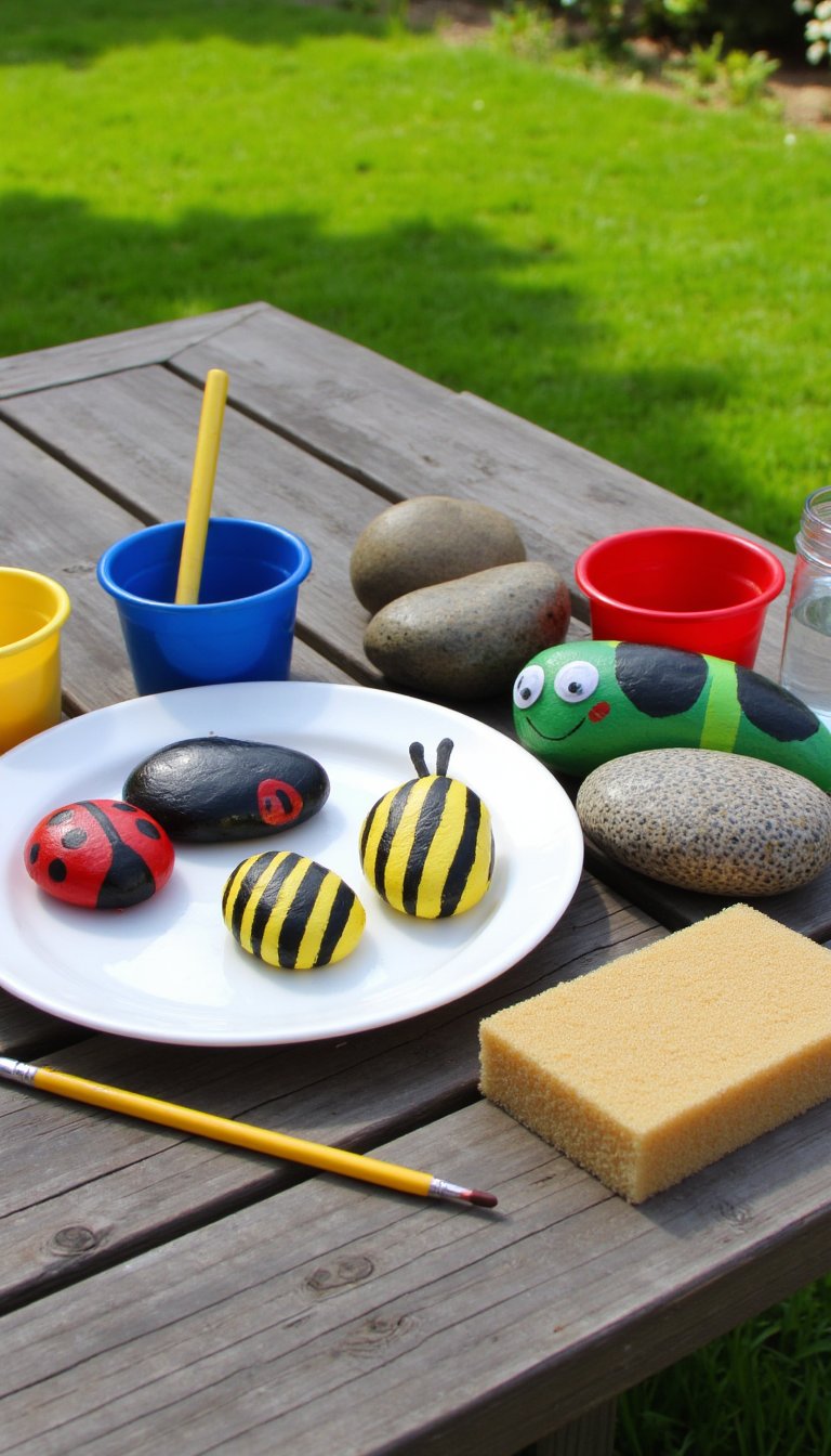4. Painted Rock Bugs & Critters