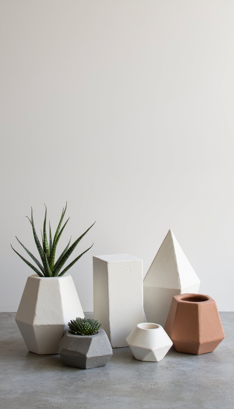 1. Geometric Planters