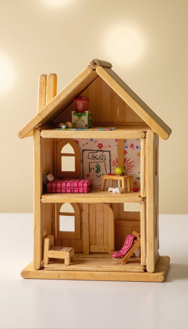 6. Detailed Multi-Room Dollhouse