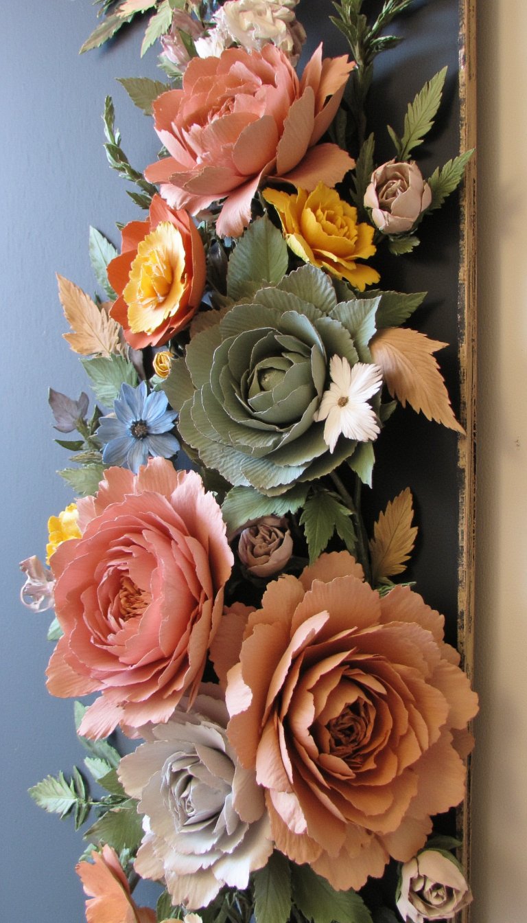 4. 3D Floral Wall Art