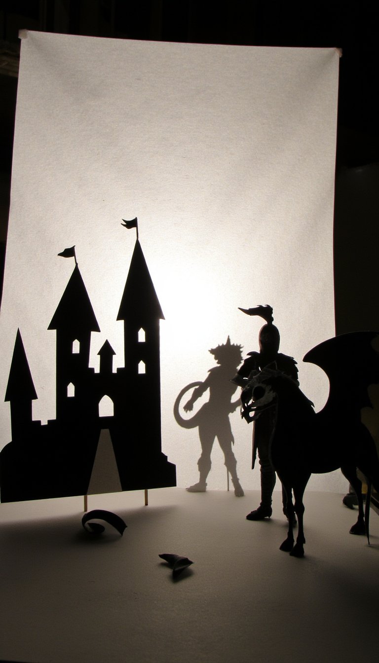 11. Whimsical Shadow Puppet Theater