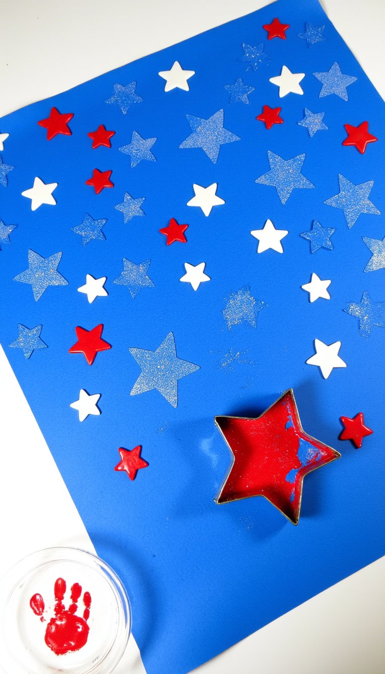 17. Cookie Cutter Star Prints