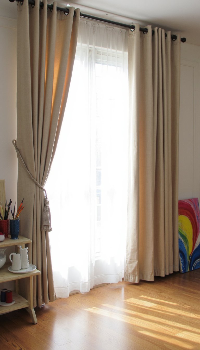 26. Floor-to-Ceiling Curtains for Light Control