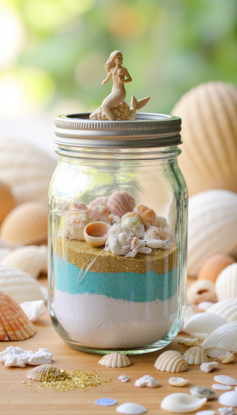 2. Seashell Memory Jars