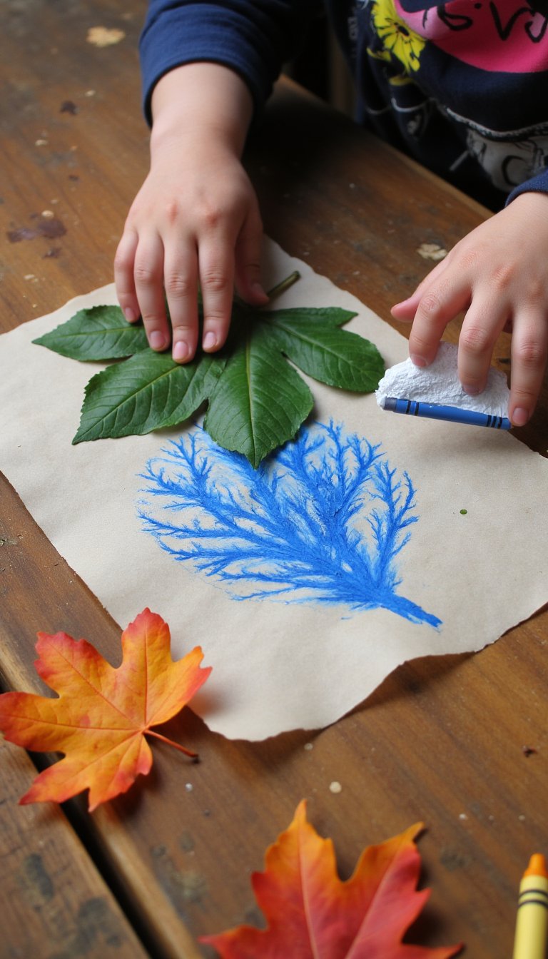 17. Leaf Rubbings