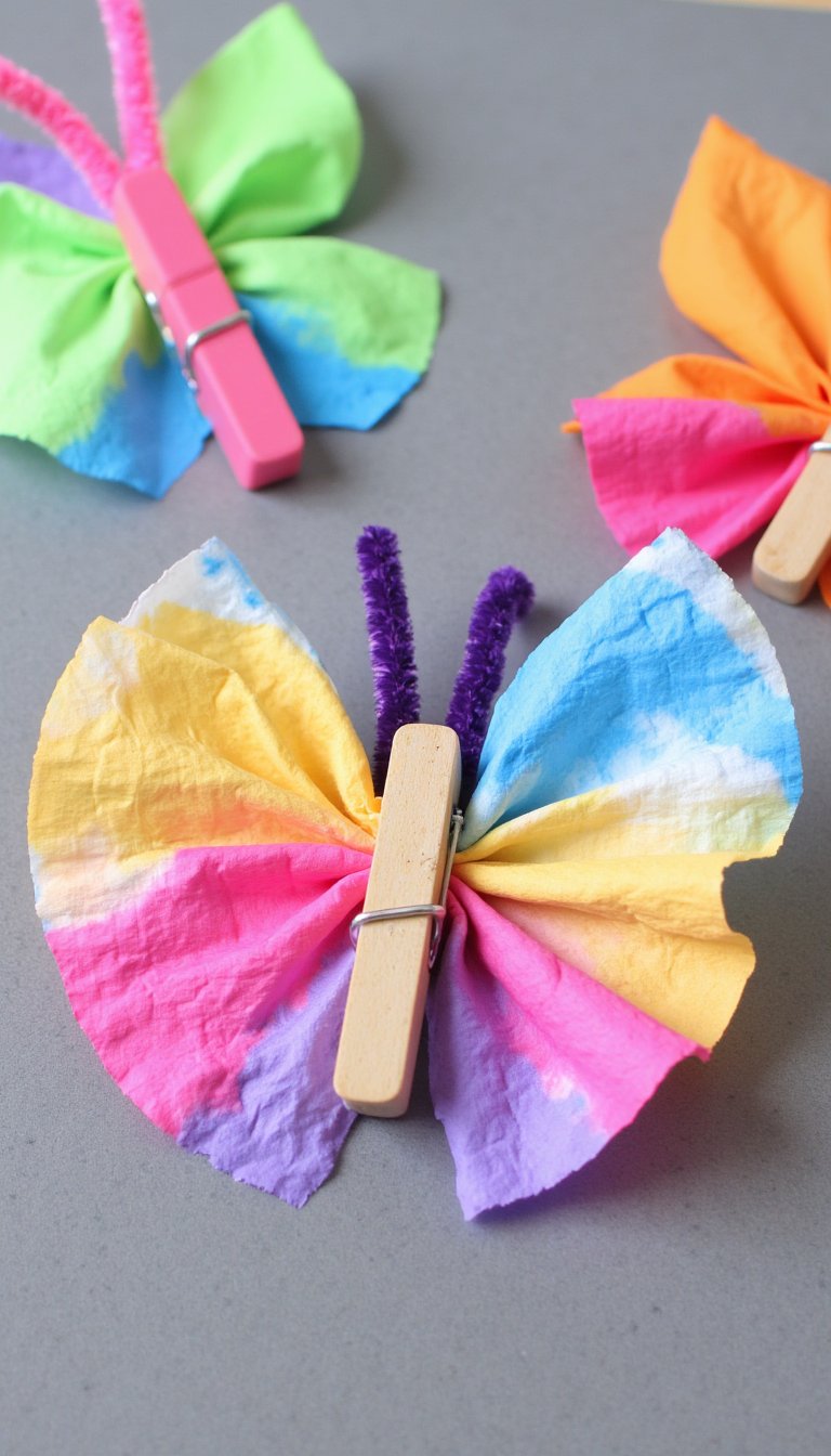 10. Coffee Filter Butterflies