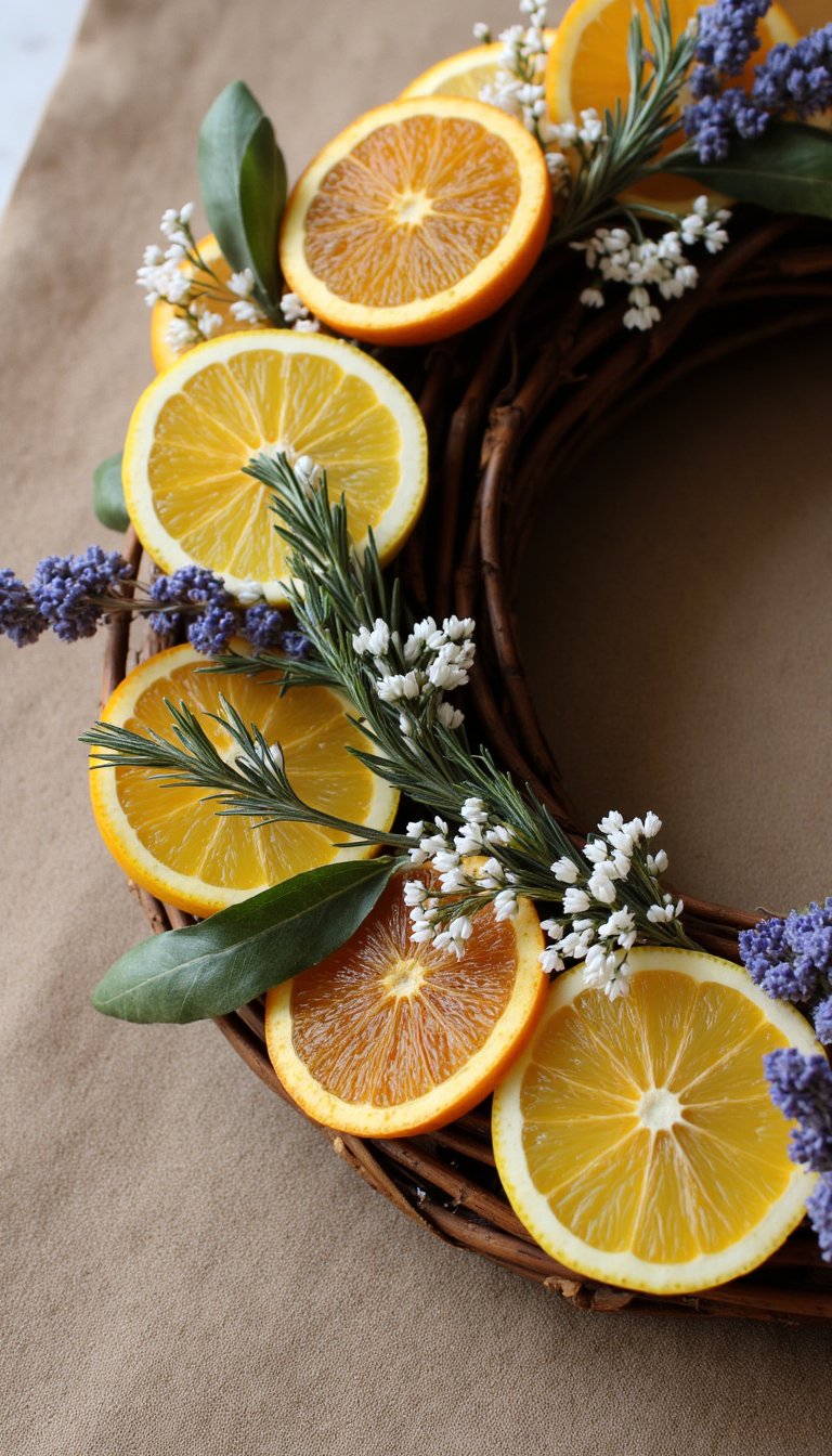 13. Dried Citrus & Herb Wreath