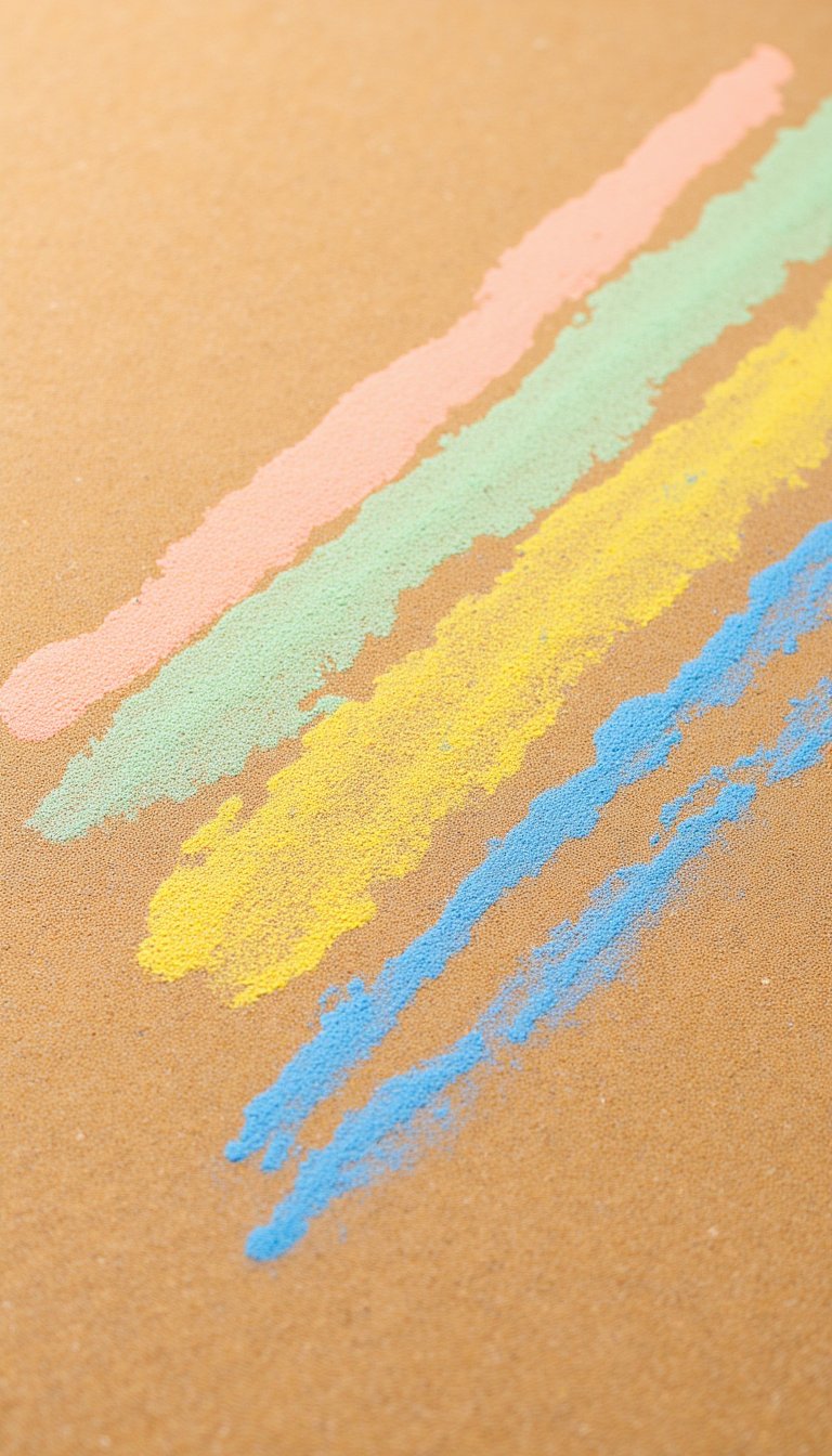9. Sandy Scribbles on Sandpaper