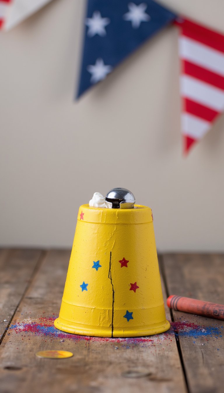 10. Liberty Bell Paper Cup Craft