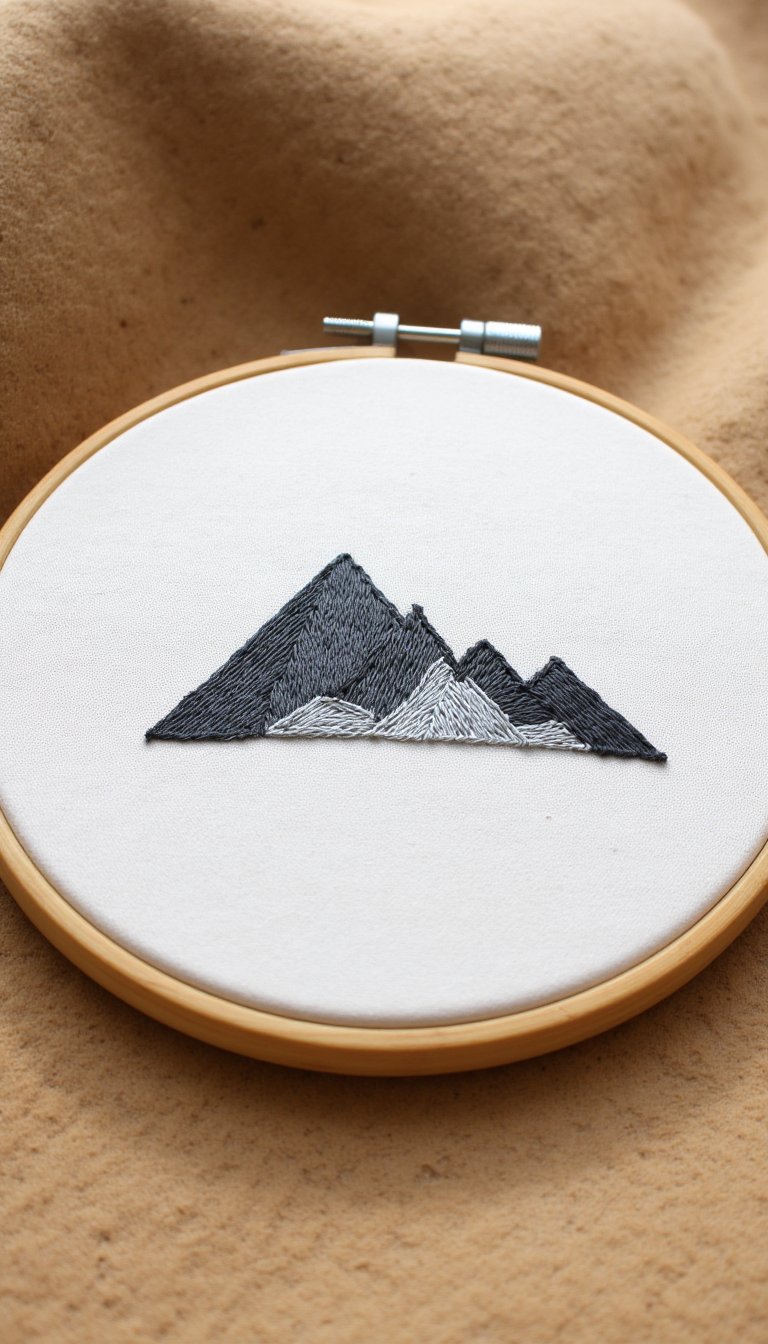 11. Modern Embroidered Hoop Art