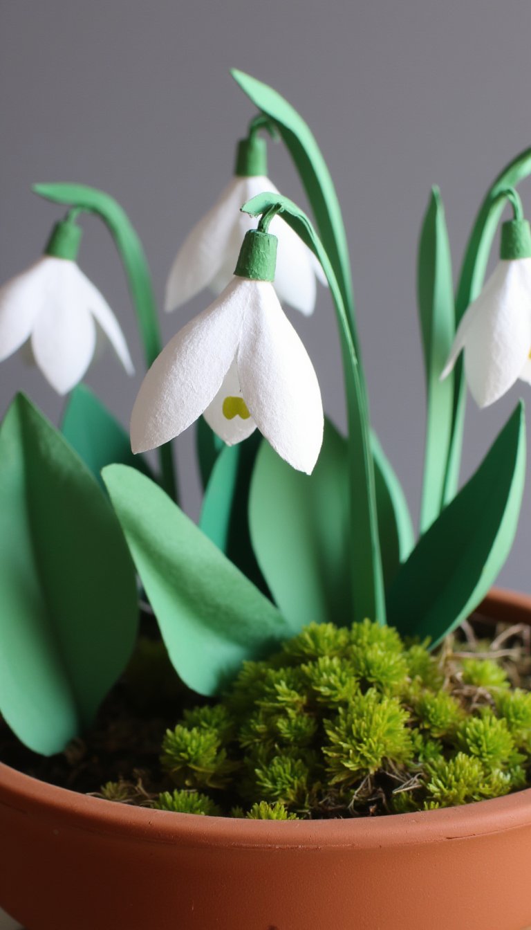 22. Paper Snowdrop Bell