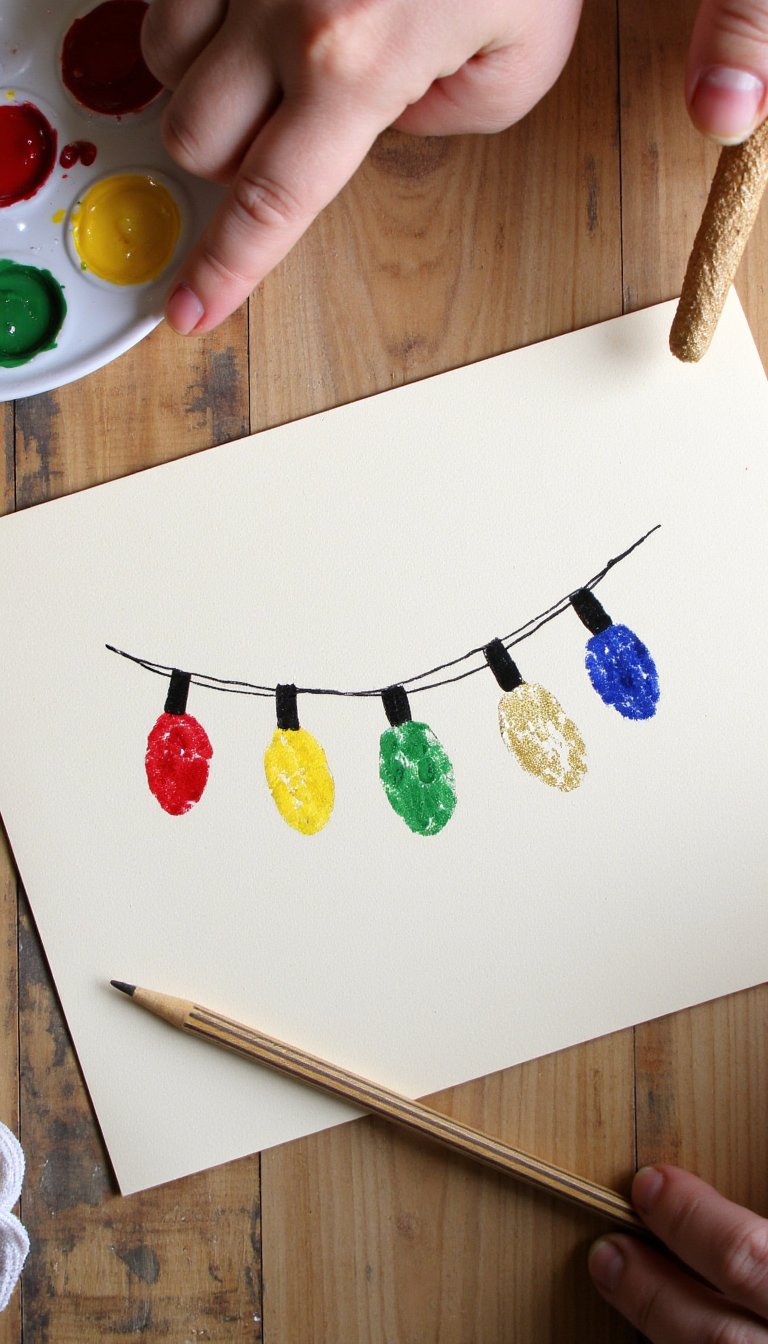 3. Fingerprint Light Bulb Card