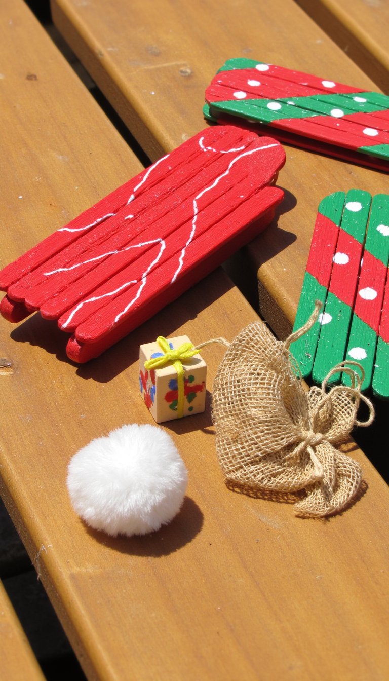 4. Popsicle Stick Sleds