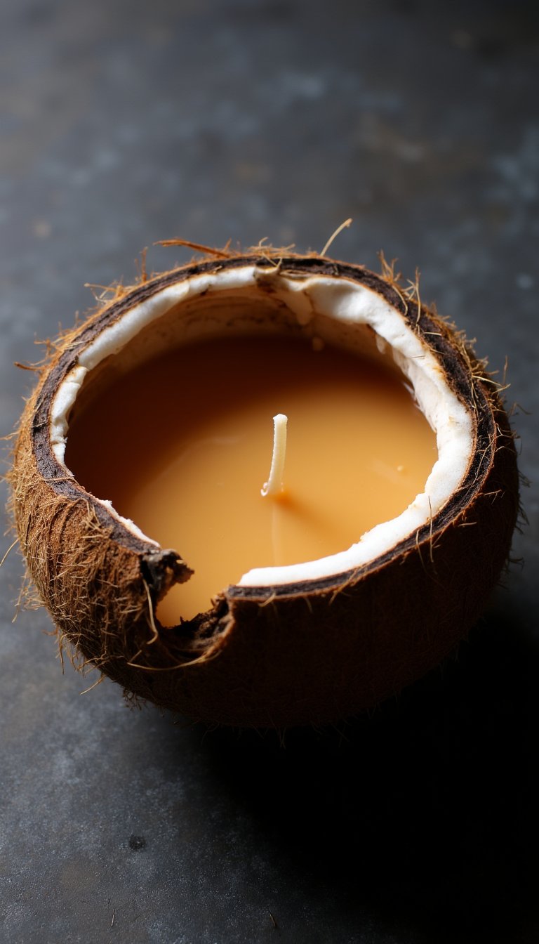 3. Aromatic Coconut Wax Candle