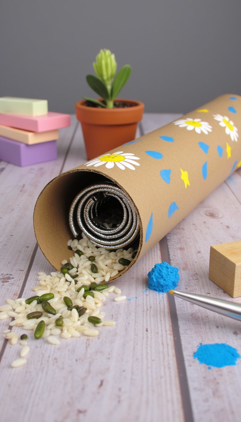 10. DIY Rainstick Musical Instrument