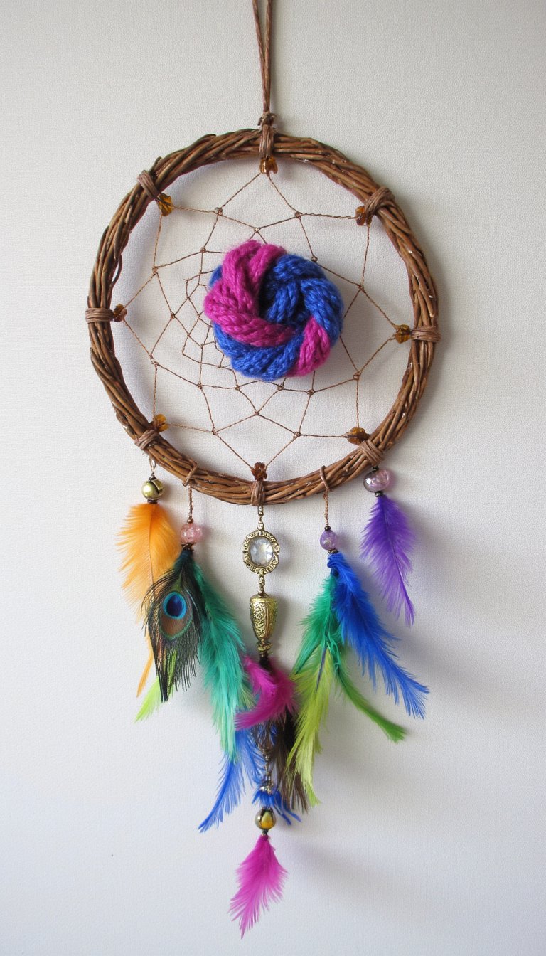 14. A Woven Willow or Grapevine Dream Catcher