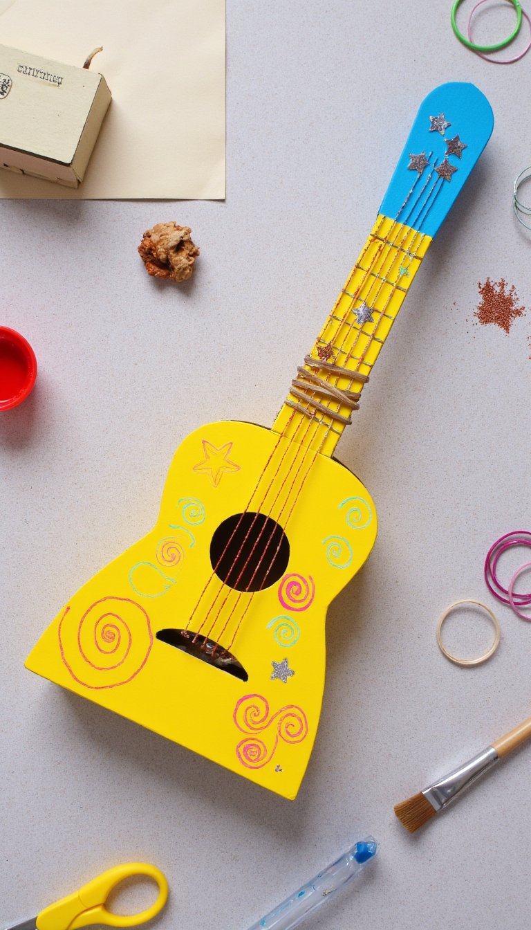 6. Cardboard Box Guitar (Guitarrón)