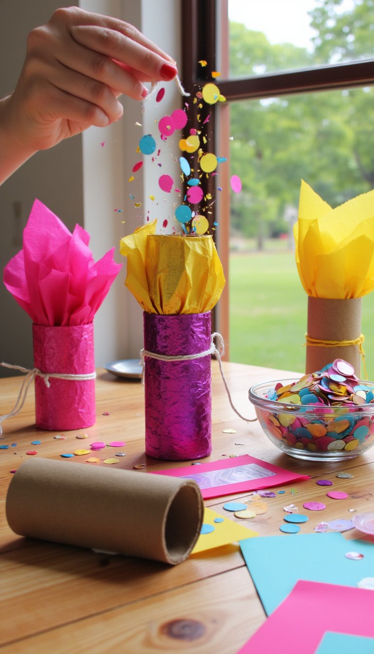 8. DIY Confetti Poppers