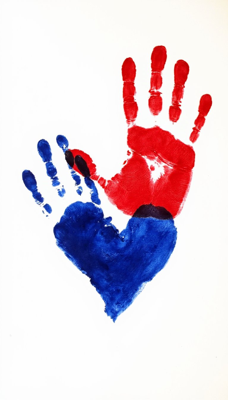 5. Patriotic Handprint Heart