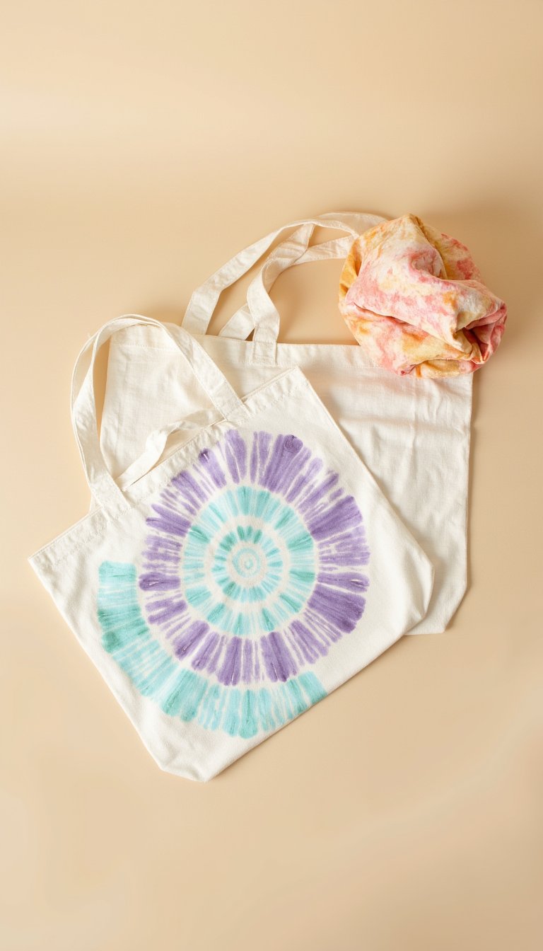 3. Custom Tie-Dye Canvas Totes