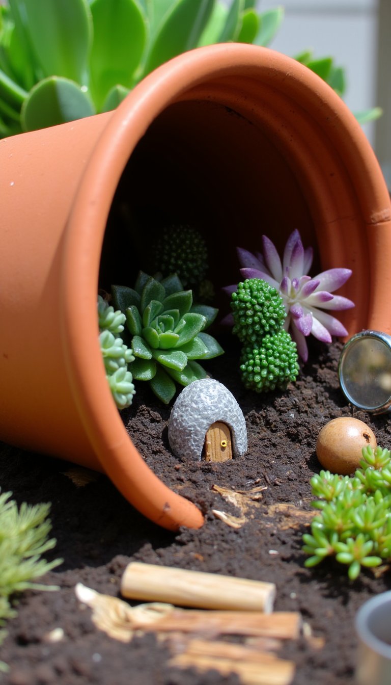 16. Fairy Garden in a Terracotta Pot
