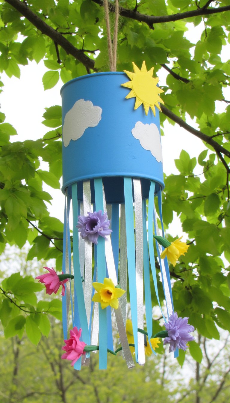13. Windsock with Streamer Raindrops