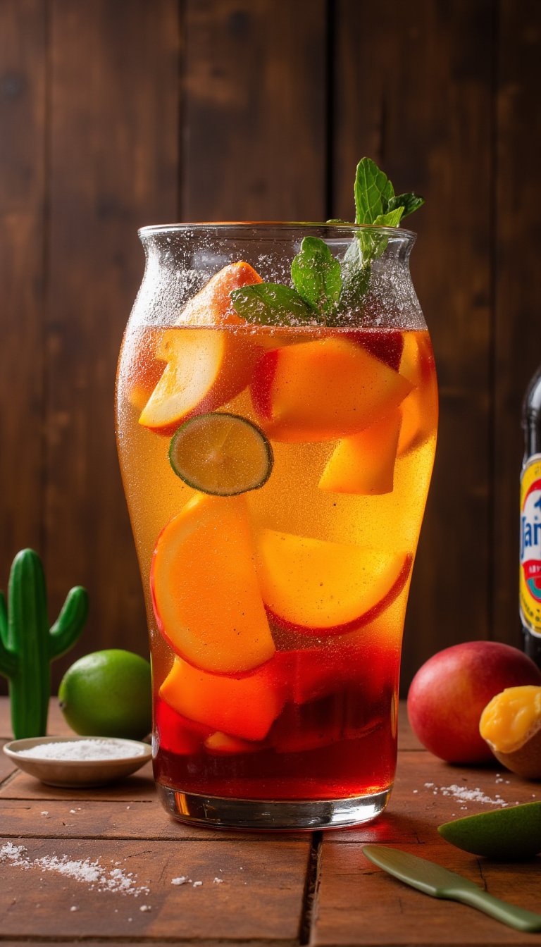 13. Mix Up a Large-Batch Sangria with a Tropical Twist
