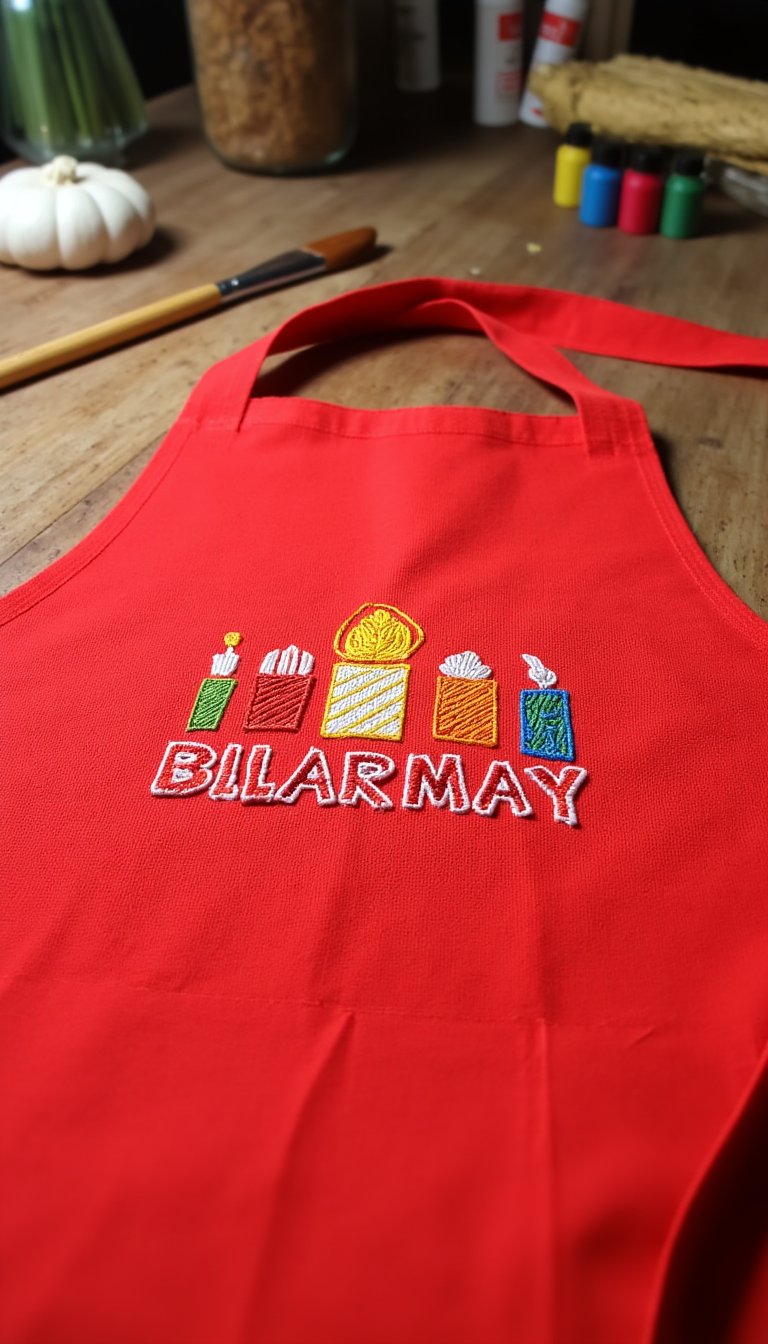 26. Personalized Apron for a Birthday BBQ