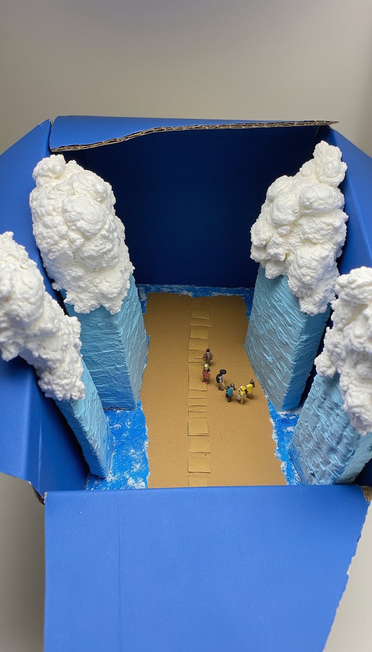 14. Moses Parting the Red Sea Diorama