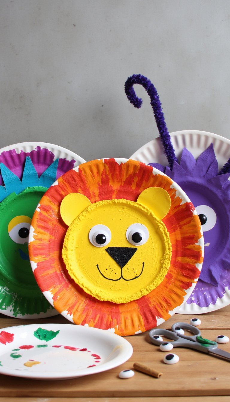 1. Paper Plate Menagerie