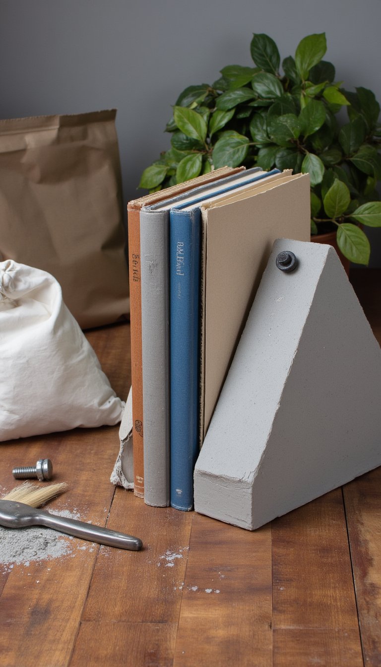 11. Concrete Bookends