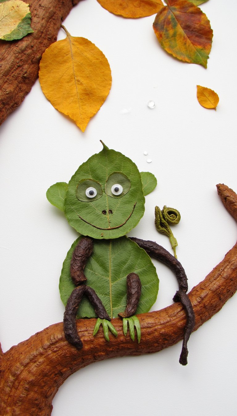 9. Monkey Leaf Collage