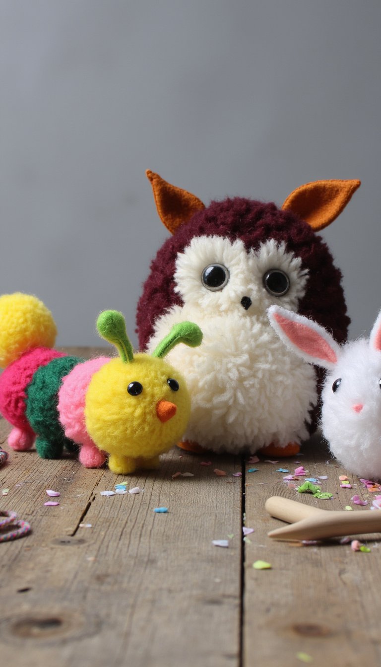 18. Pom-Pom Critters