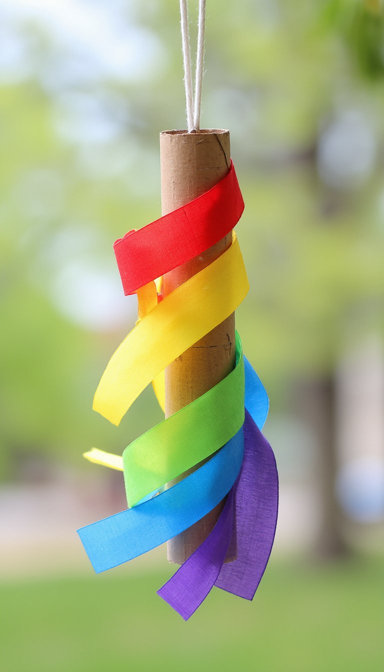 9. Rainbow Windsocks