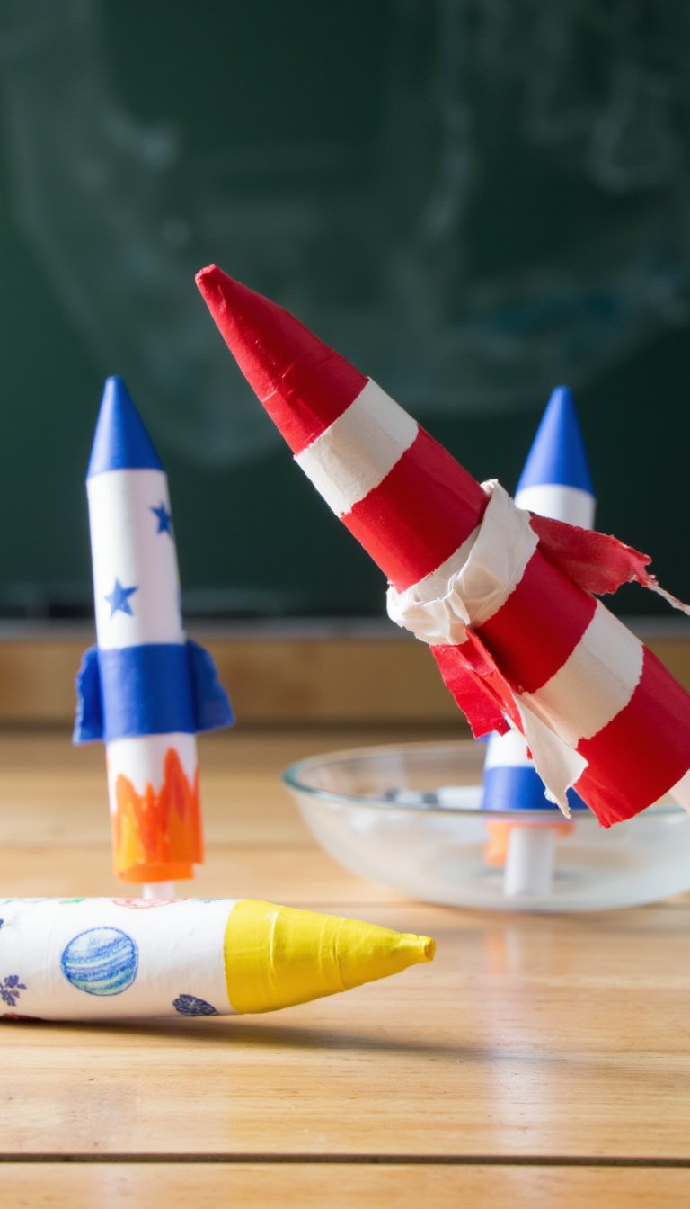 16. "Blast Off" Rocket Straws