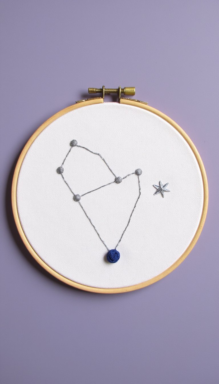 12. Embroidery Hoop Art with a Twist
