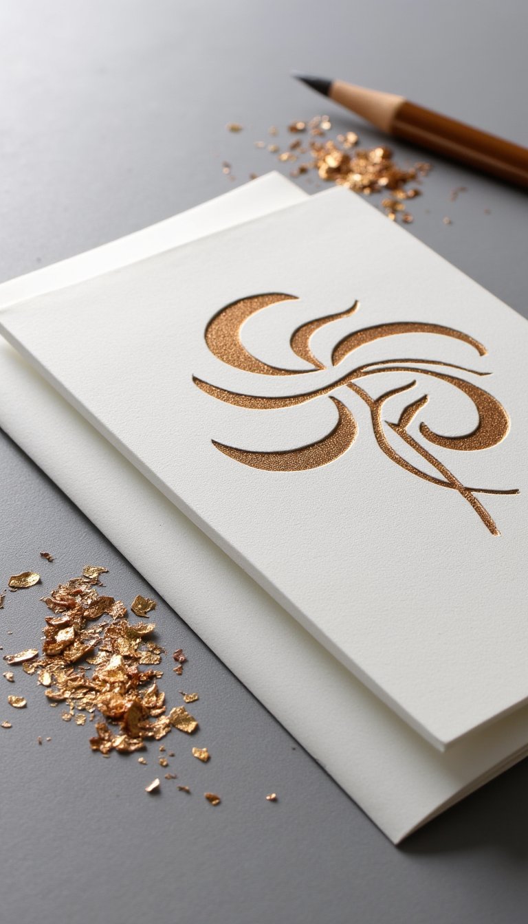 12. Faux Metal Embossing Art