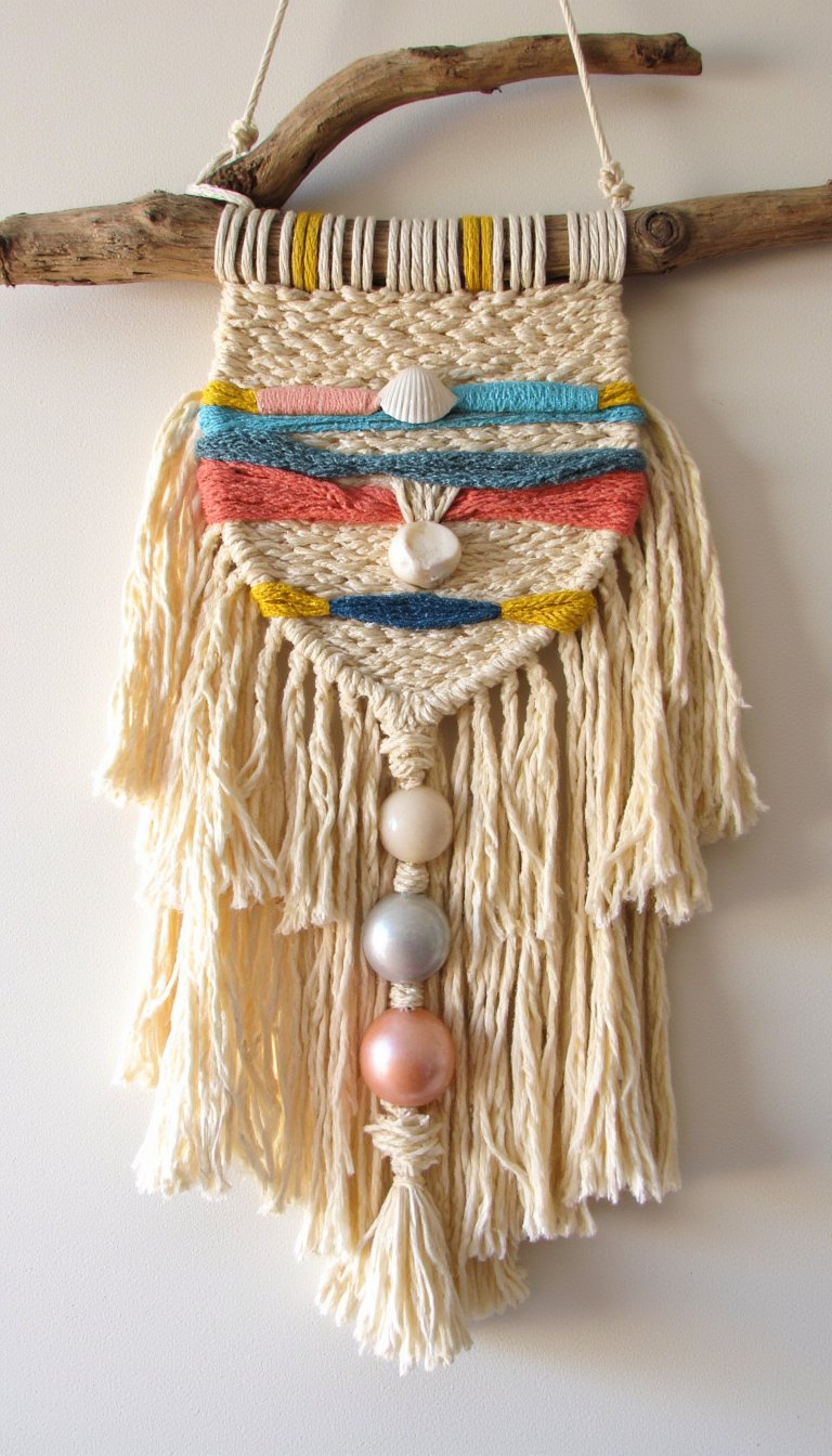 10. Woven Raffia Wall Hanging