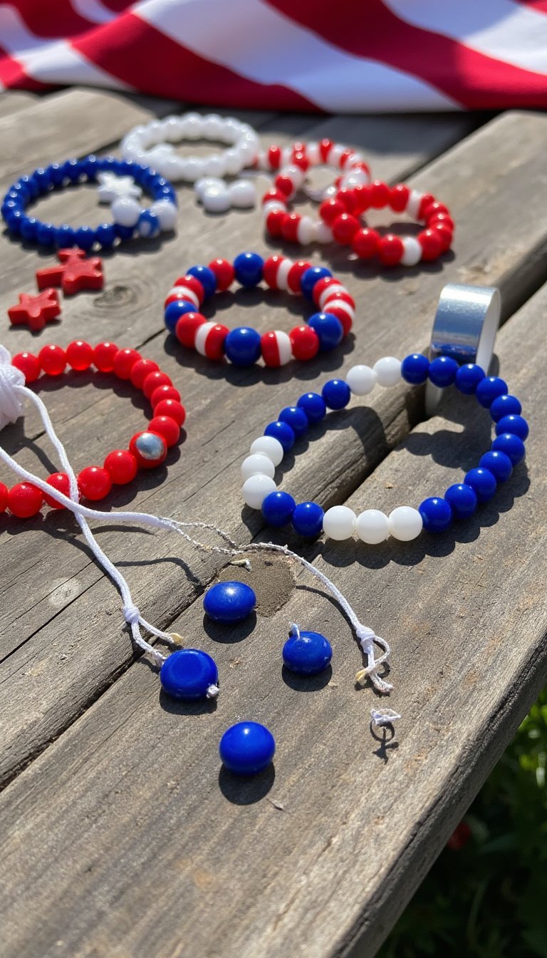 14. Red, White, and Blue Bracelets