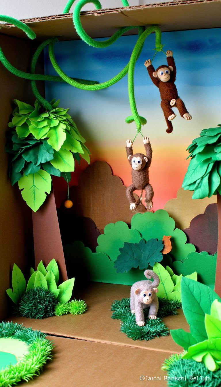 21. Monkey Habitat Diorama