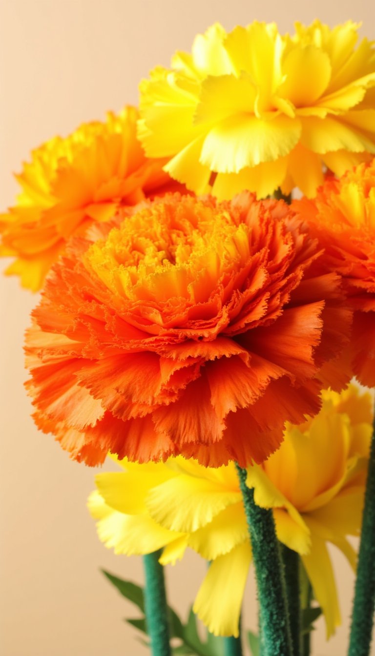 21. Tissue Paper Marigolds