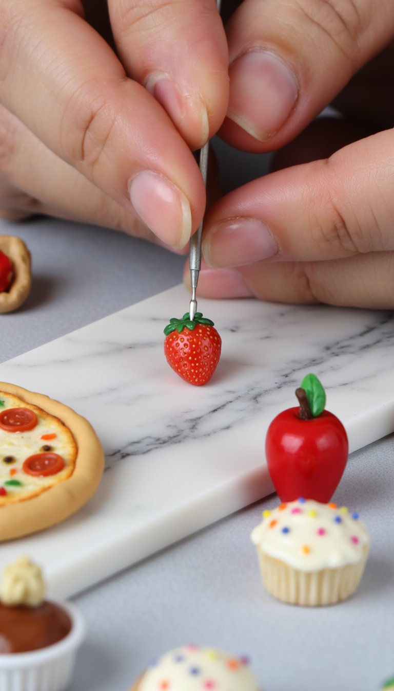 1. Miniature Clay Food Charms