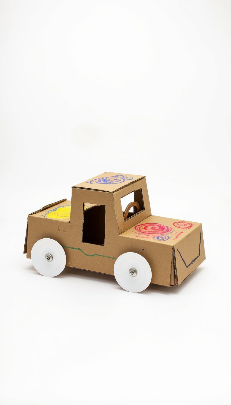 5. Cardboard Box Car