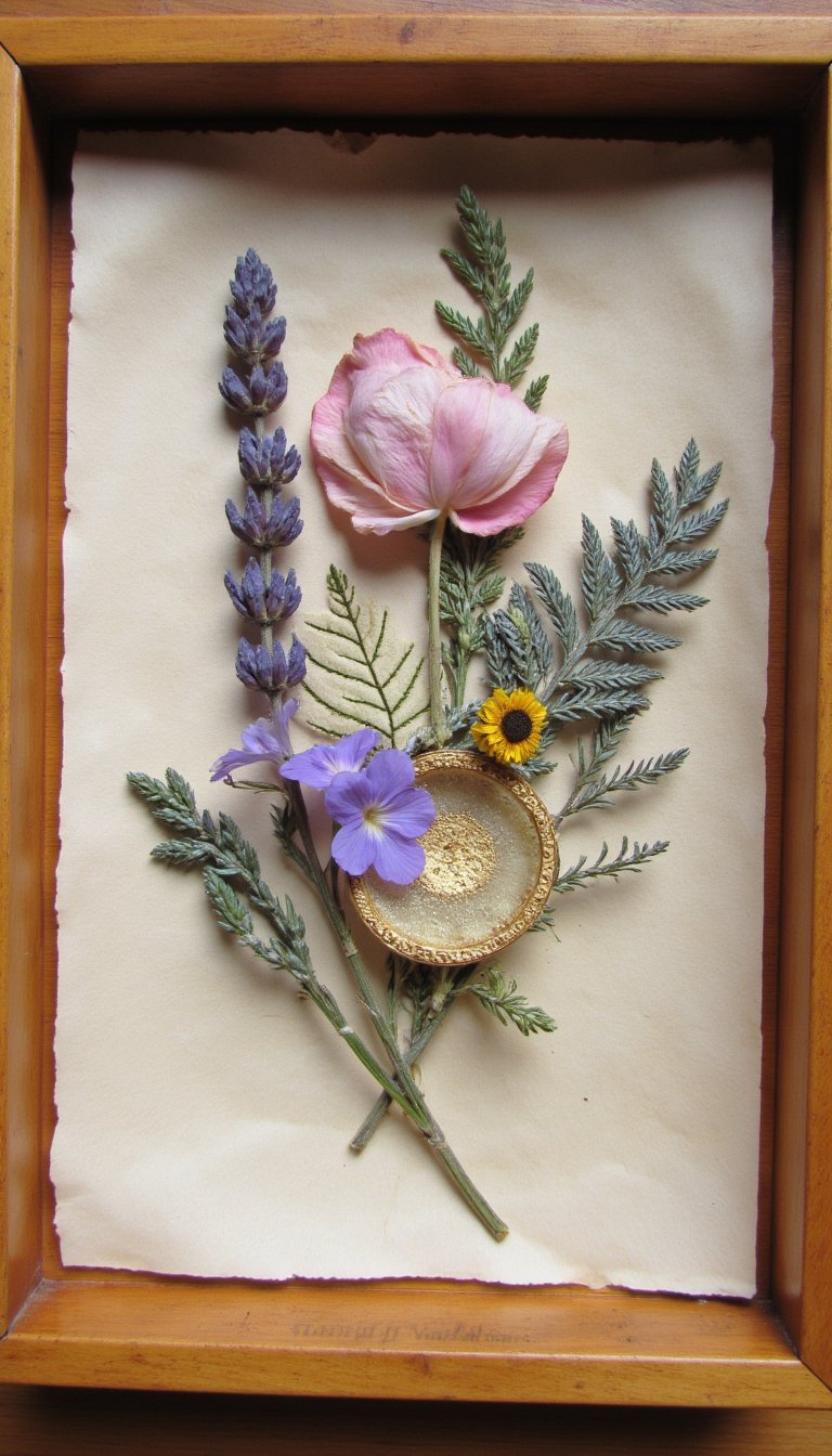 1. Pressed Flower & Herb Art