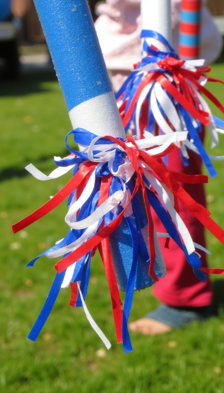 4. Pool Noodle Sparklers