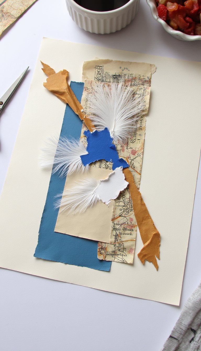 19. Expressive Paper Collage Art