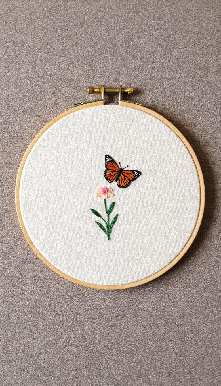 25. Embroidery Hoop Art