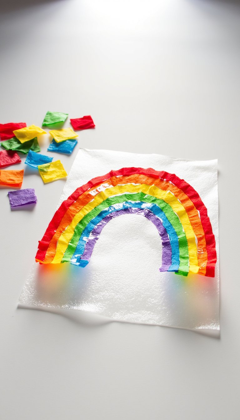 1. Stained Glass Rainbow Suncatchers