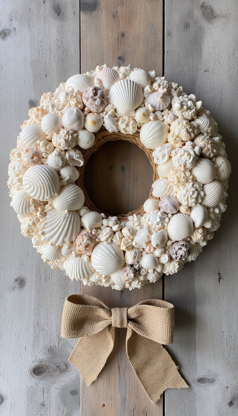 16. Welcome Seashell Wreath