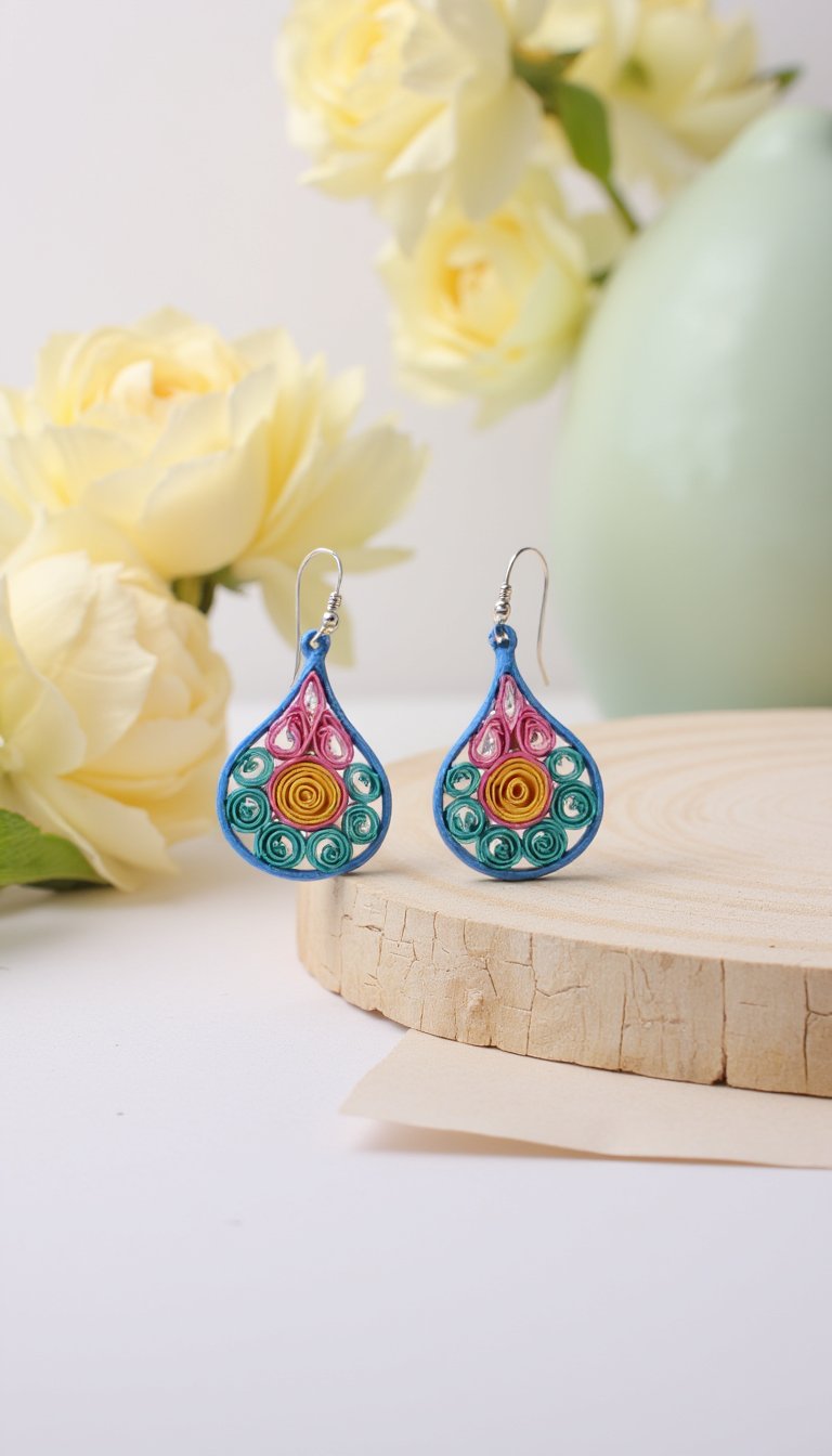 1. Quilled Paper Earrings